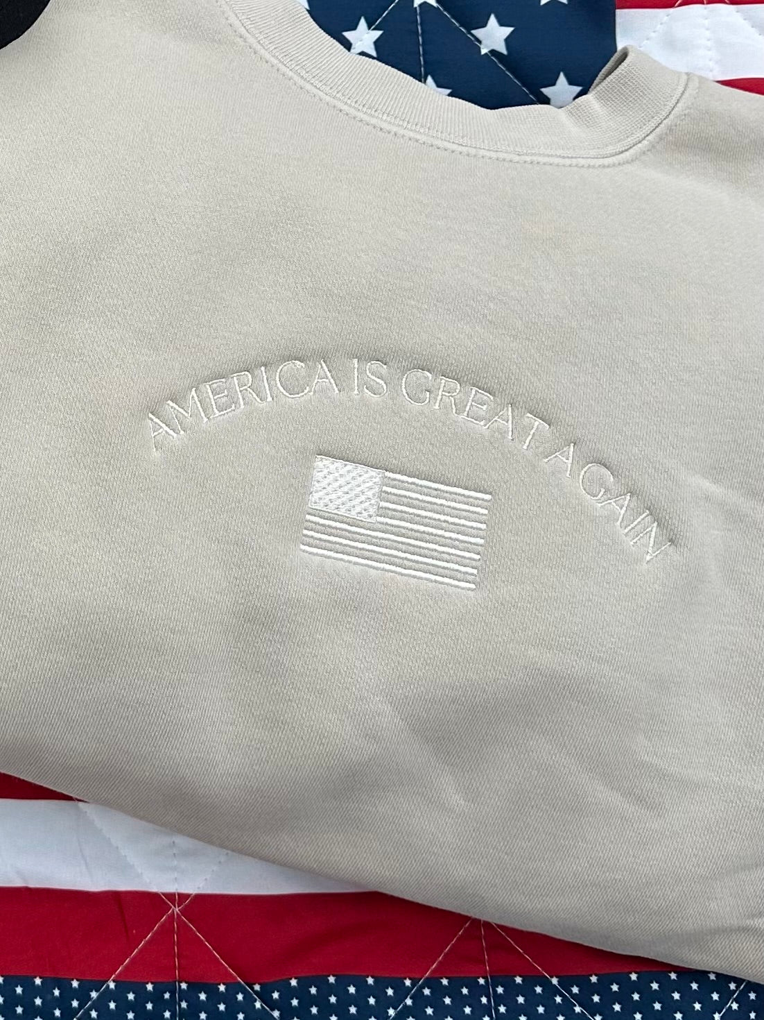 America Is Great Again Crew Neck